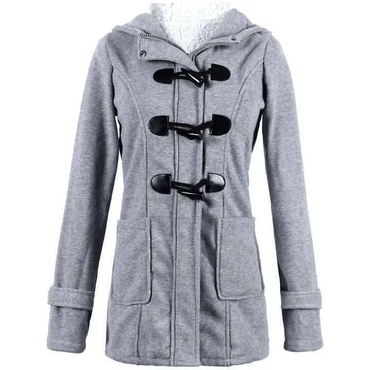Vinterjacka med fleece och knappar - Glowseva