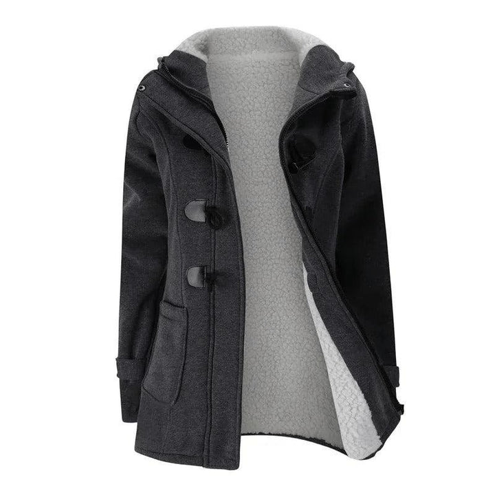 Vinterjacka med fleece och knappar - Glowseva