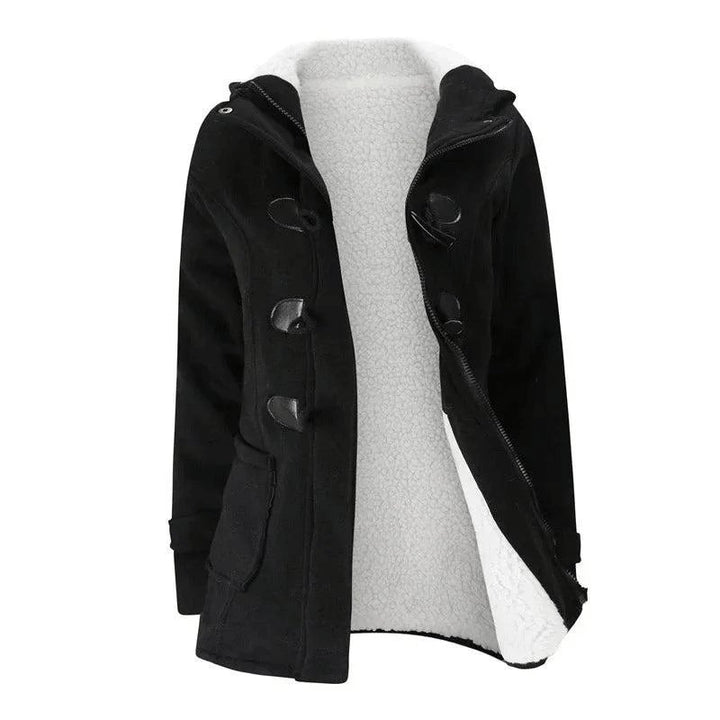 Vinterjacka med fleece och knappar - Glowseva