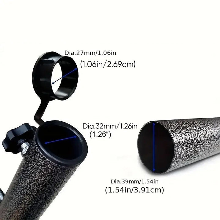 "Visuellt robust spiralankare för parasoll utomhus, justerbar mellan 22-35 mm, rostbeständig för skugga och stabilitet."