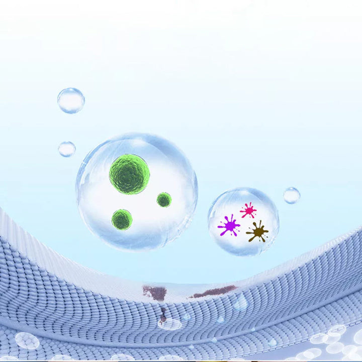 "Vit skokräm för effektiv rengöring, burk med glansigt innehåll, perfekt för vita och slitna skor, skonsam och effektiv."