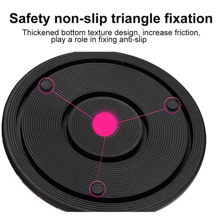 "Vridskiva för midja med stålkulor, elegant design, smidig rotation, ergonomisk och hållbar för träning."